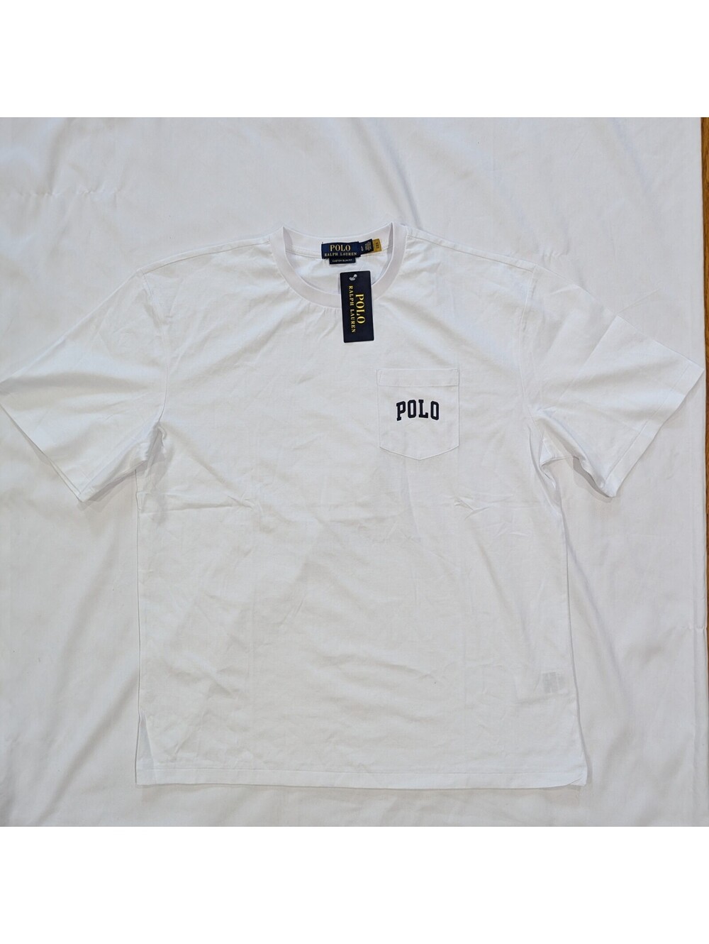 Polo Ralph Lauren Polo Bear Pocket T-Shirt White Size LNWT - Picture 2 of 9